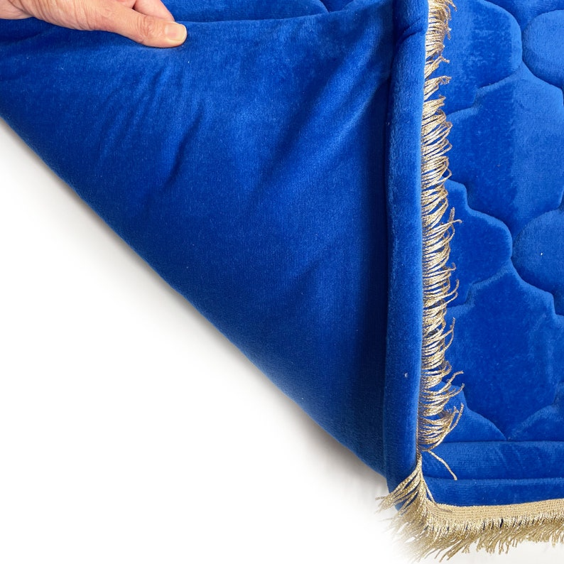 Luxury Royal Blue Prayer Mat