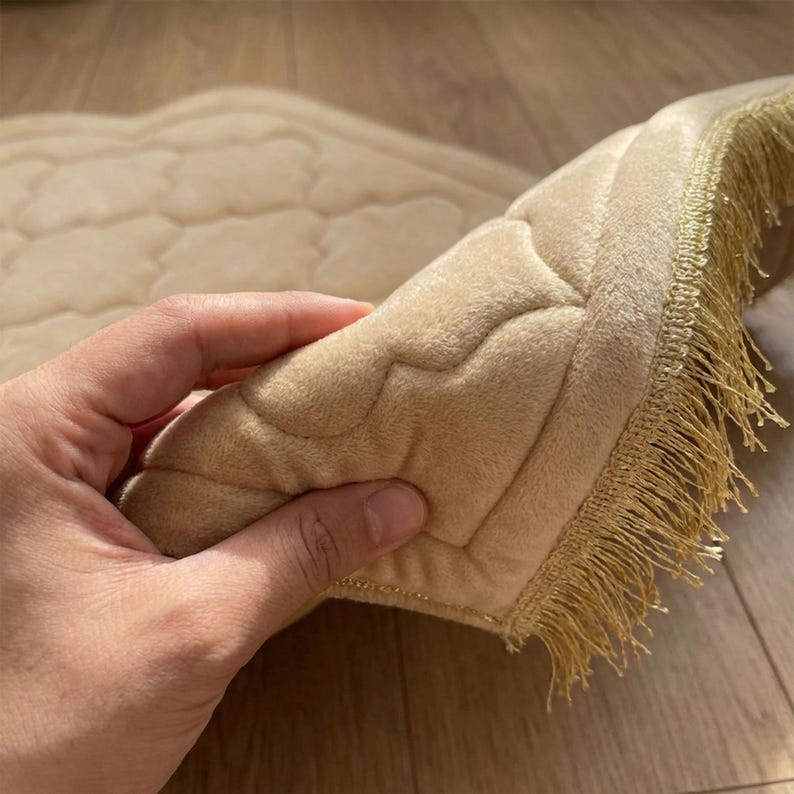 Luxury Beige Prayer Mat