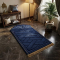 Luxury Navy Blue Prayer Mat