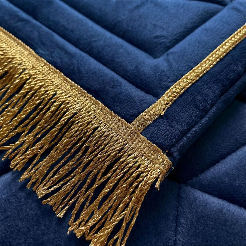 Luxury Navy Blue Prayer Mat