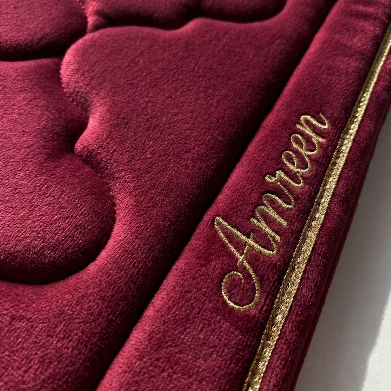 Luxury Maroon Prayer Mat