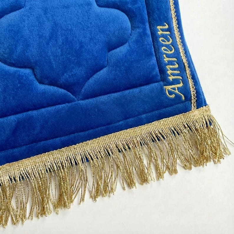 Luxury Royal Blue Prayer Mat
