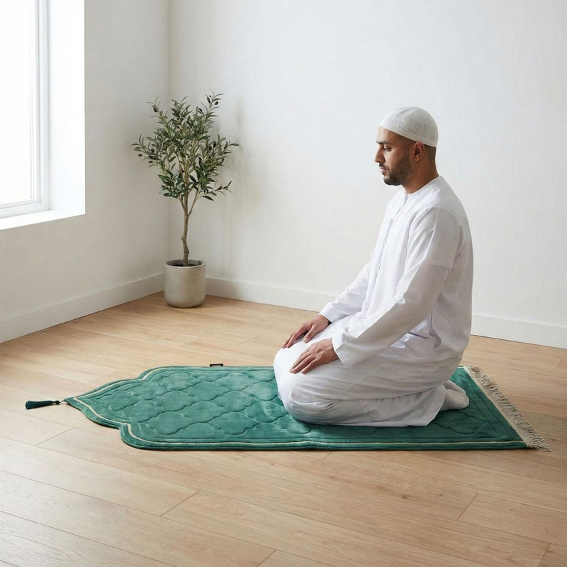Emerald Green Prayer Mat