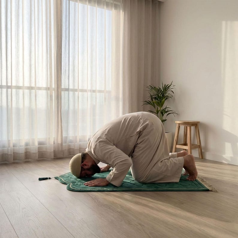 Emerald Green Prayer Mat