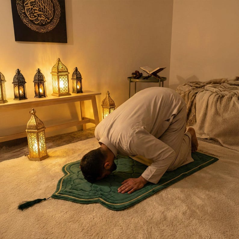 Emerald Green Prayer Mat