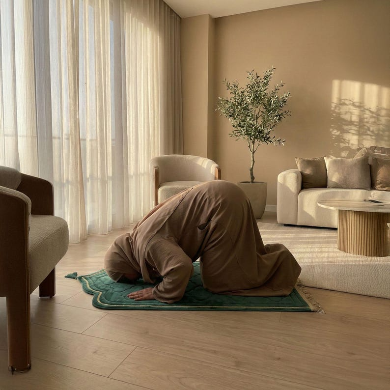 Emerald Green Prayer Mat