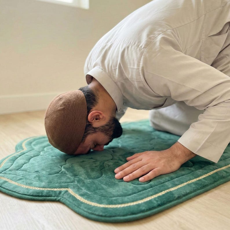 Emerald Green Prayer Mat